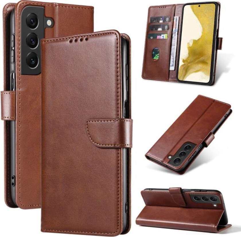 Samsung Galaxy S23 Plus - Elegant Lommebokdeksel Mörkbrun