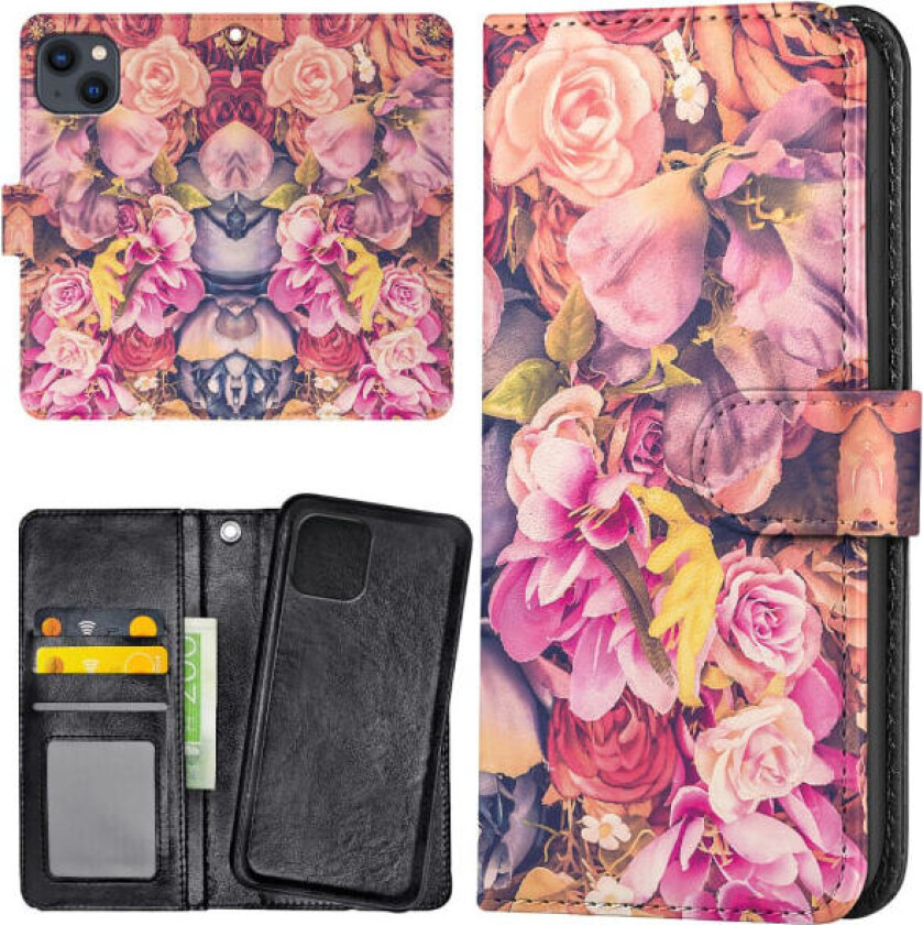 iPhone 15 - Lommebok Deksel Roser