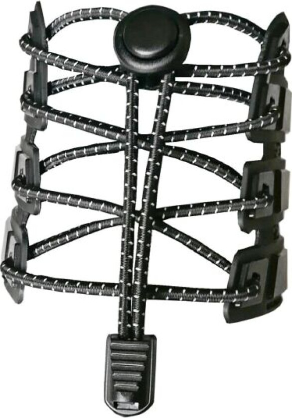 3 par elastiske lisser, reflekterende elastiske skolisser 120 cm uten knyting