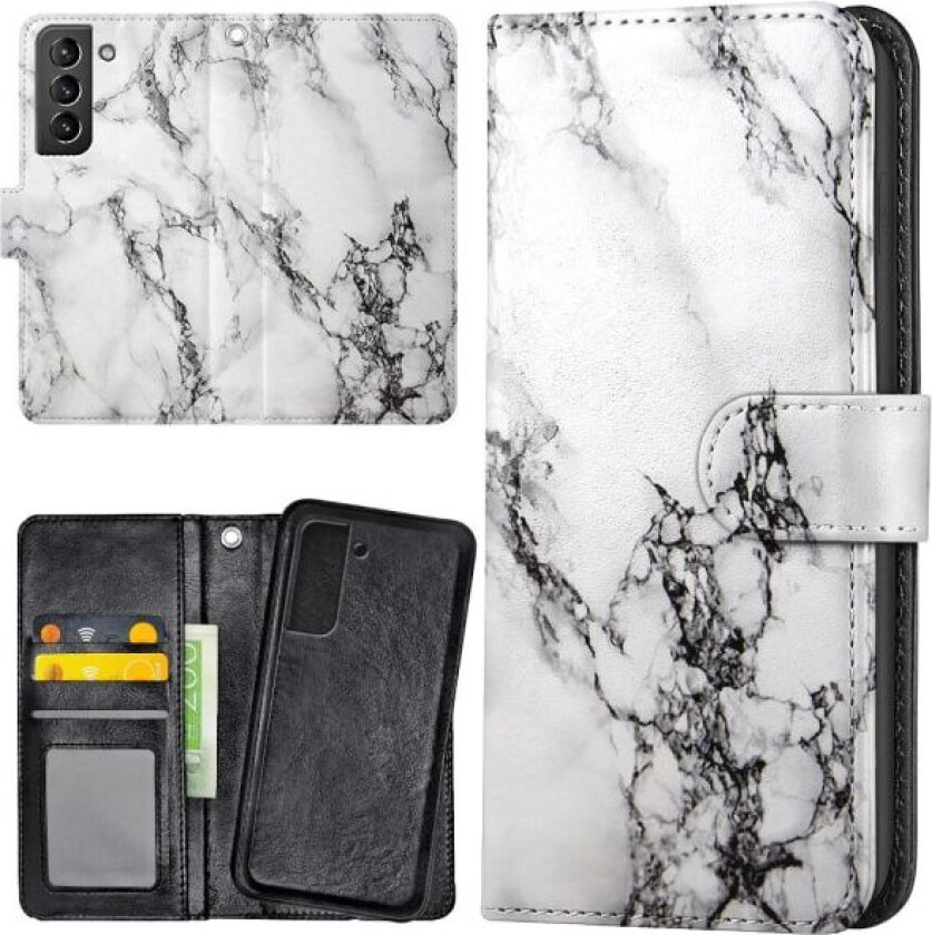 Samsung Galaxy S22 - Lommebok Deksel Marmor