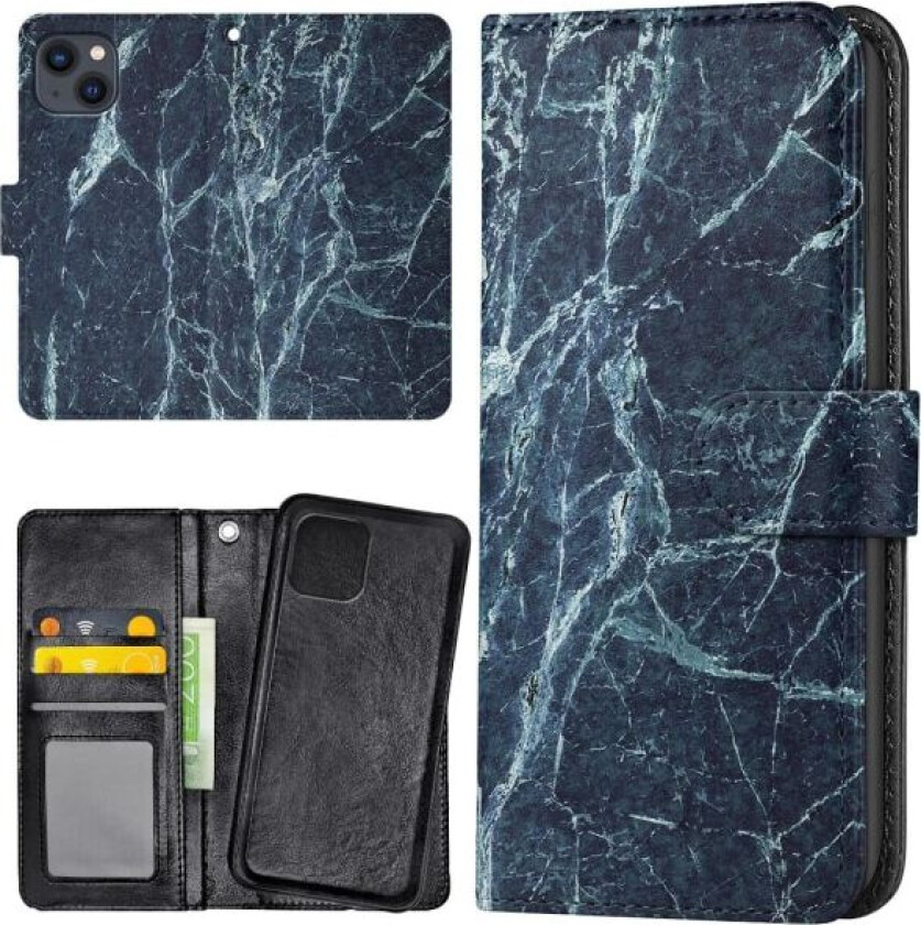 iPhone 14 - Lommebok Deksel Marmor