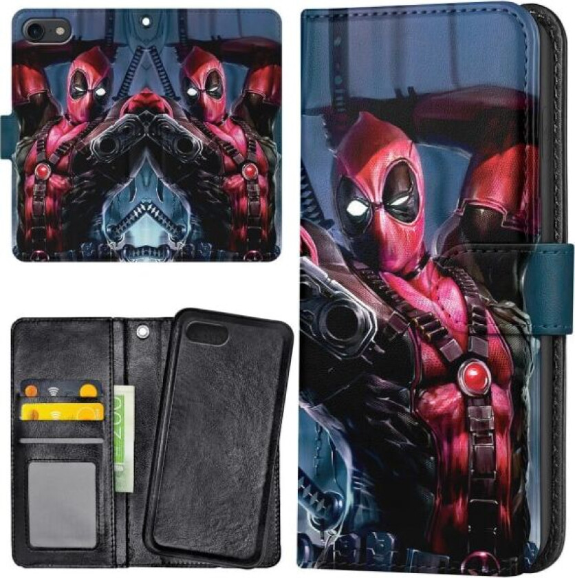 iPhone 7/8/SE - Lommebok Deksel Deadpool