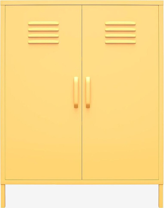 Skap med to dører Cache, Gul