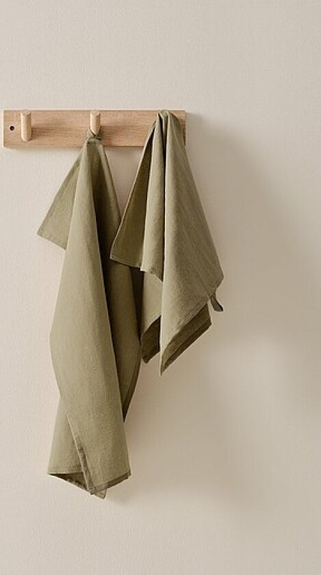 LINA kjøkkenhåndkle laget av linblanding 2-pakke