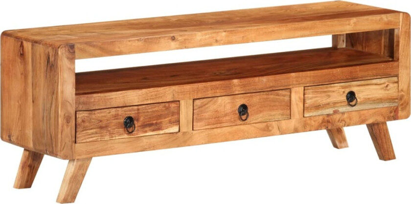 TV-benk 110x30x40 cm heltre akasie