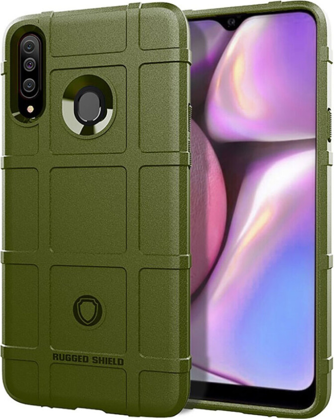 Rugged Shield Samsung Galaxy A20s deksel - Militærgrønn