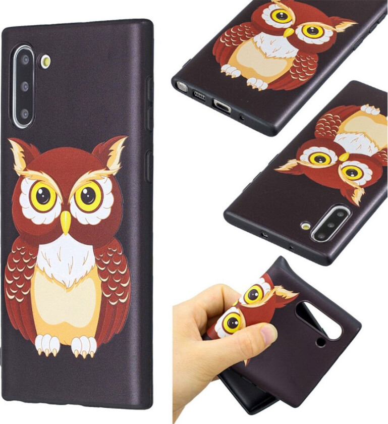 Imagine Samsung Galax Note 10 deksel - Brun ugle