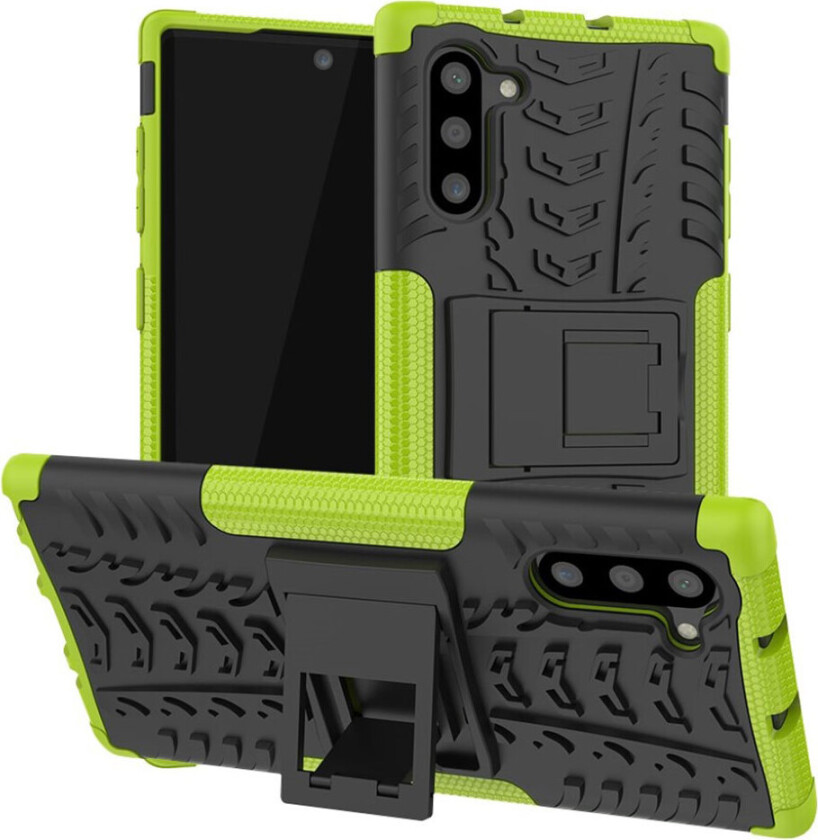 Offroad Samsung Galax Note 10 deksel - Svart / Grønn