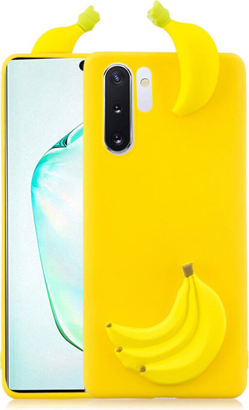 Cute 3D Samsung Galax Note 10 Pro deksel - Banan