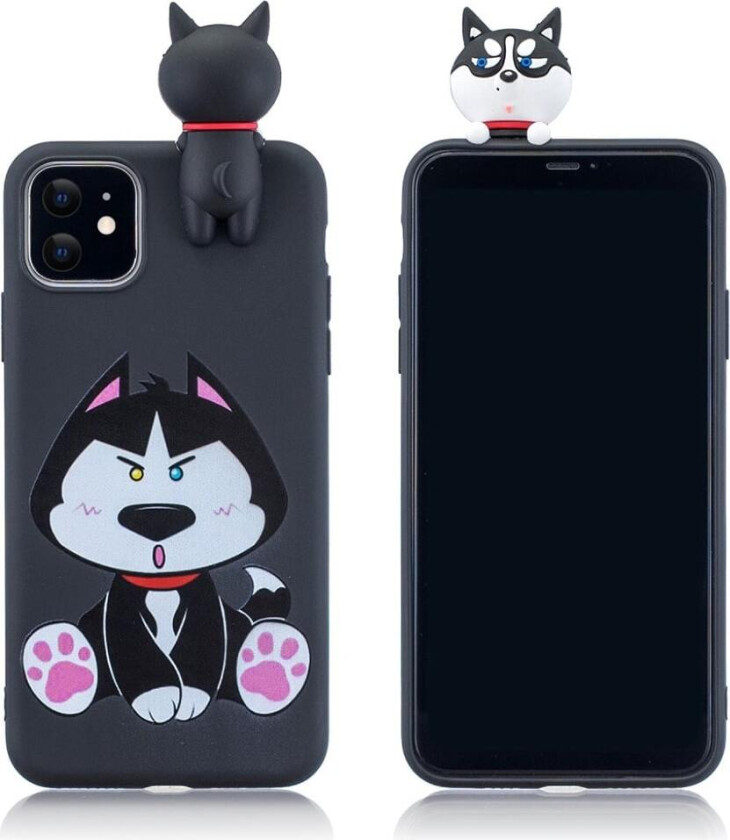 Cute 3D iPhone 11 deksel - Husky