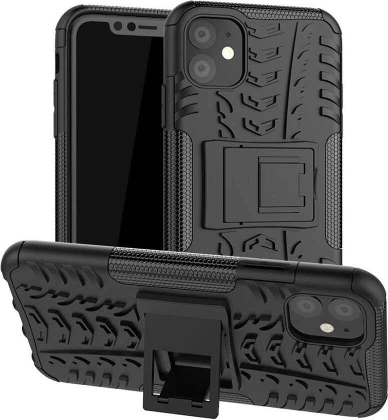 Offroad iPhone 11 deksel - Helt svart