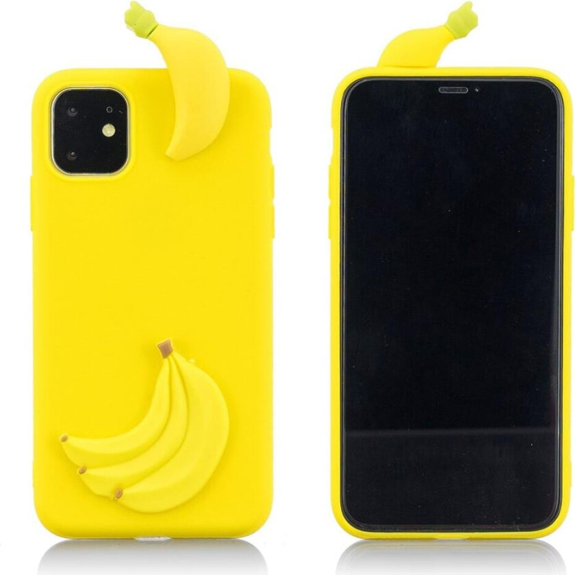 Cute 3D iPhone 11 Pro Max deksel - Banan