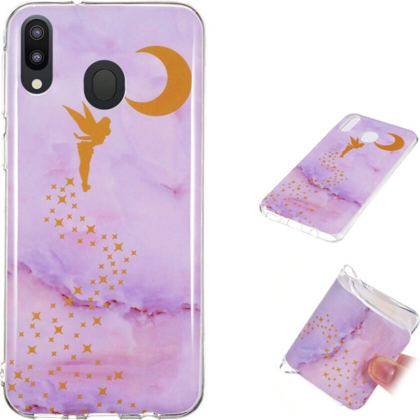 Marble Samsung Galaxy M20 deksel - alv måne mønster