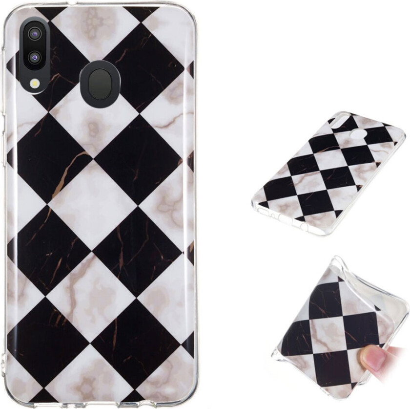 Marble Samsung Galaxy M20 deksel - Diamant svart
