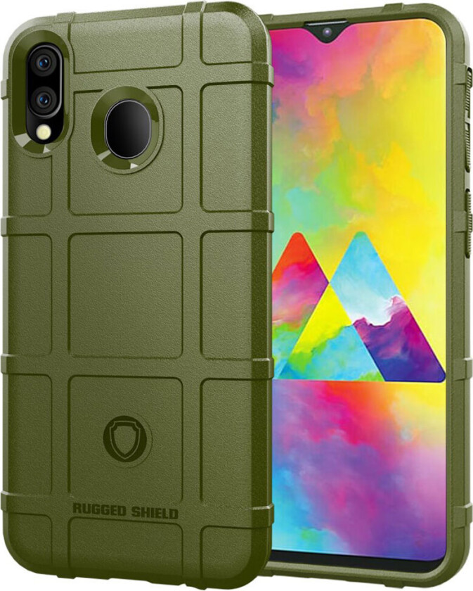 Rugged Shield Samsung Galaxy M20 deksel - Militærgrønn