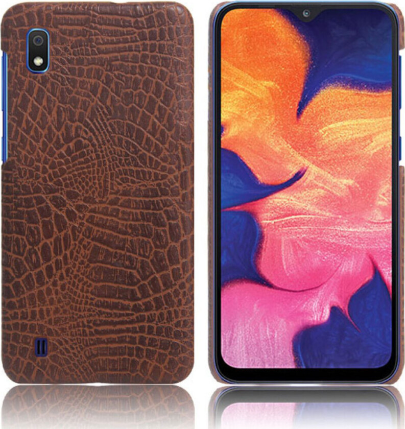 Croco Samsung Galaxy A10 deksel - Brun