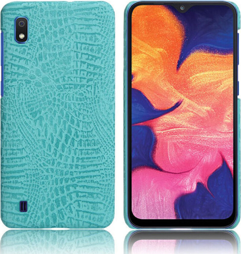 Croco Samsung Galaxy A10 deksel - Cyan