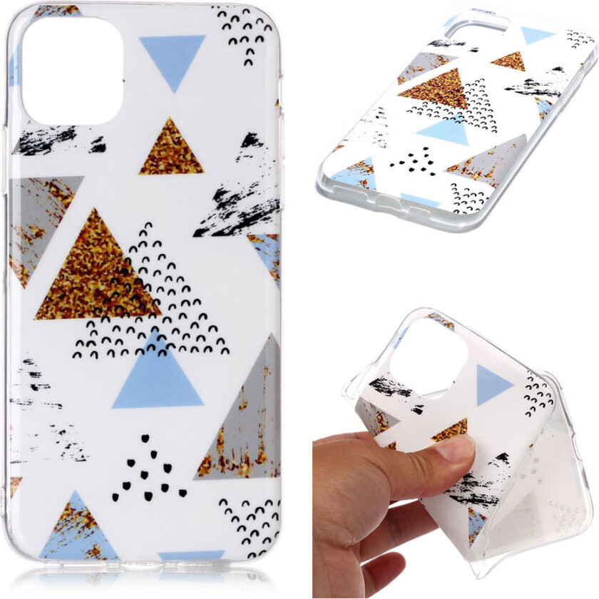 Marble iPhone 11 Pro Max deksel - Trekantmønster-marmor