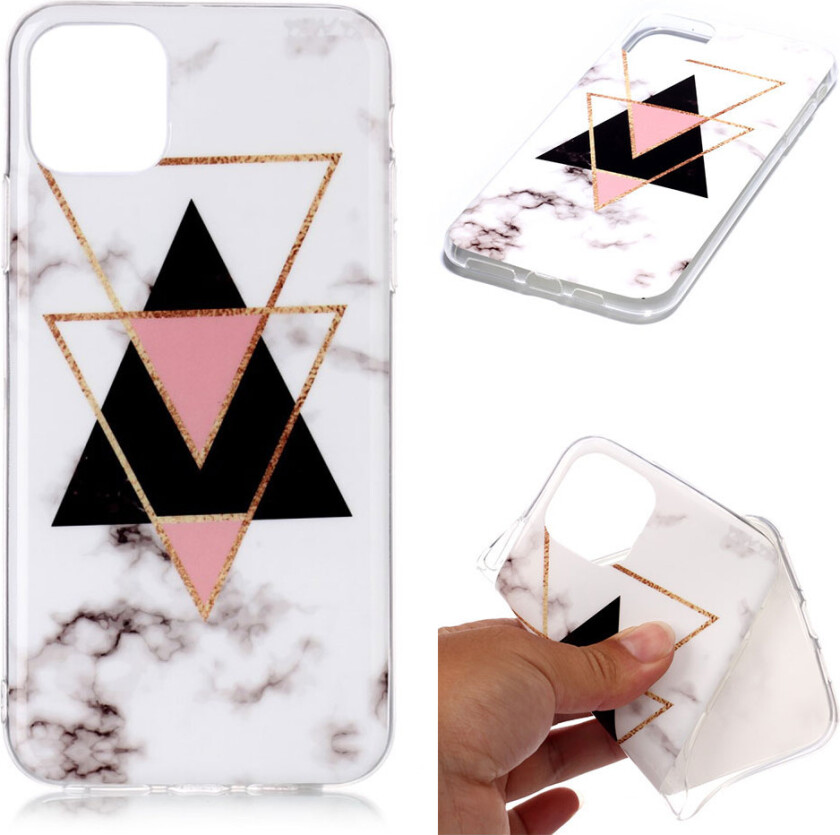 Marble iPhone 11 Pro Max deksel - Marmor i trekantform