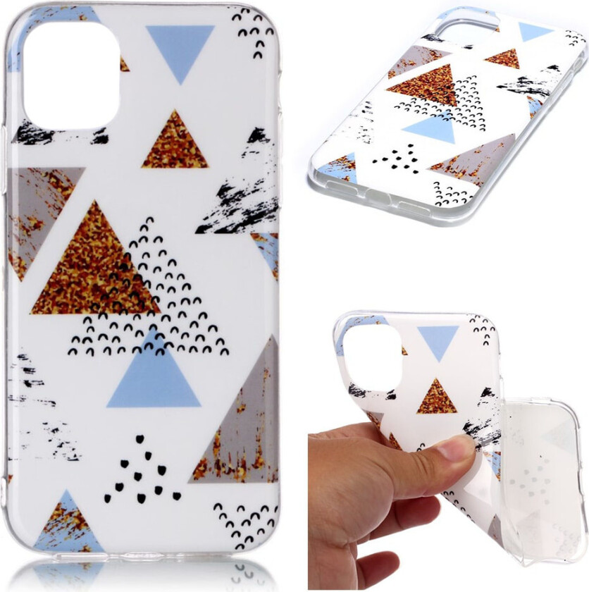 Marble iPhone 11 Pro deksel - Trekantmønster-marmor