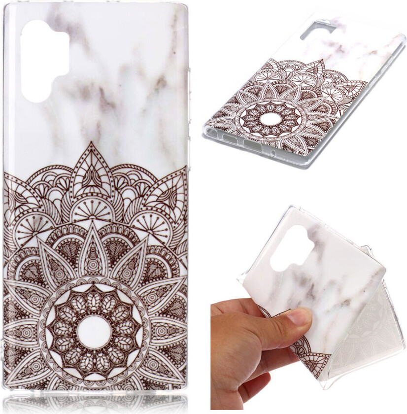 Marble Samsung Galaxy Note 10 Pro deksel - grå stammemarmor