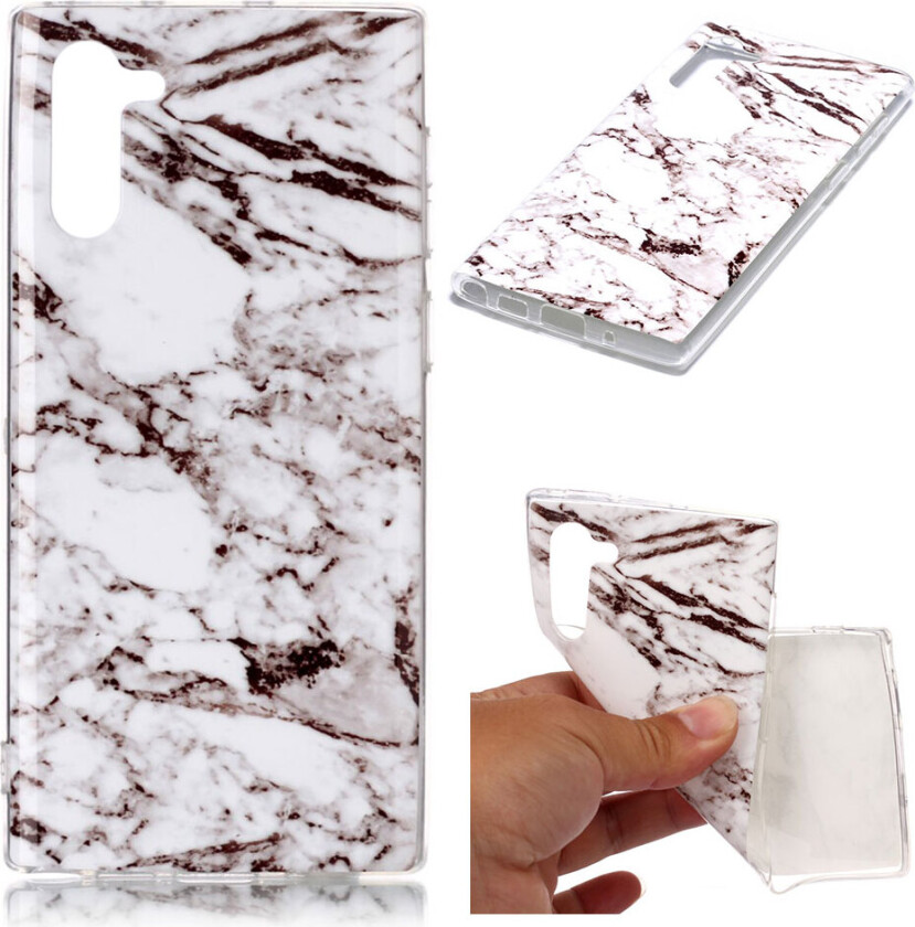 Marble Samsung Galaxy Note 10 deksel - Grå Marmor