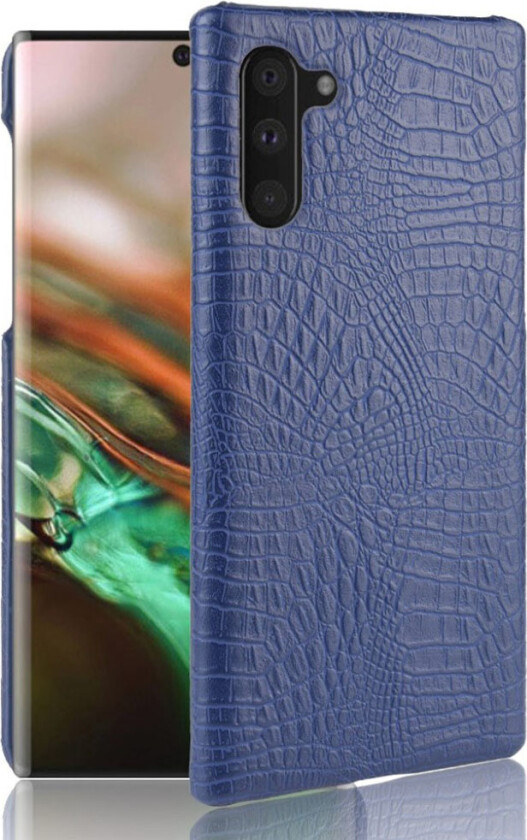 Croco Samsung Galaxy Note 10 deksel - Blå