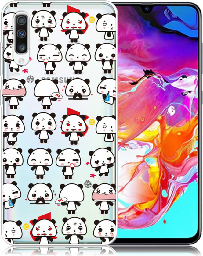 Deco Samsung Galaxy A70 deksel - Pandaer