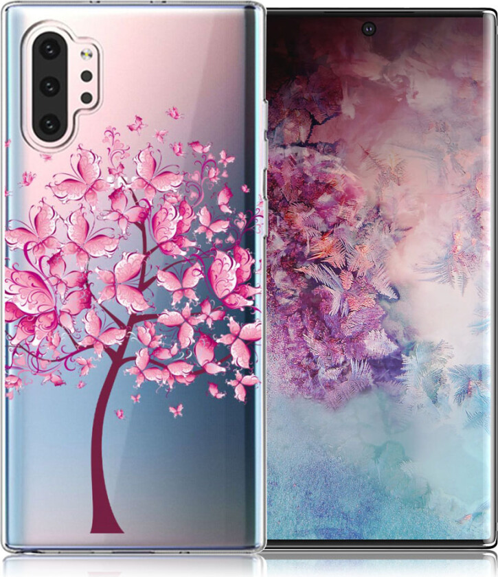 Deco Samsung Galaxy Note 10 Pro deksel - Sommerfugl og tre