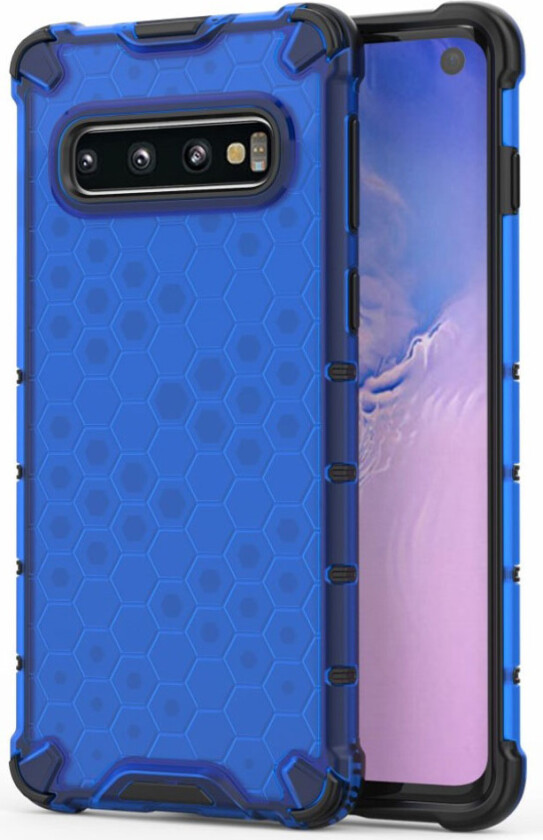 Bofink Honeycomb Samsung Galaxy S10 deksel - Blå