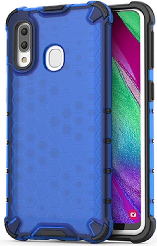 Bofink Honeycomb Samsung Galaxy A40 deksel - Blå