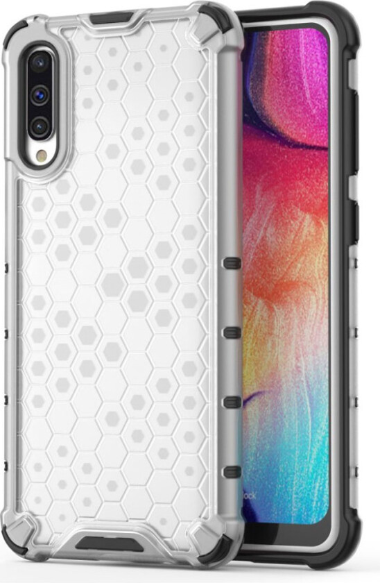 Bofink Honeycomb Samsung Galaxy A50 deksel - Hvit