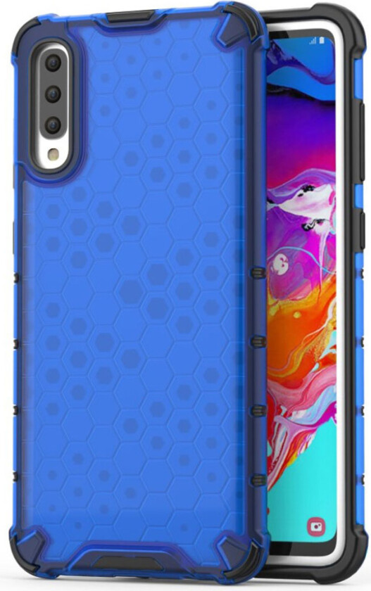 Bofink Honeycomb Samsung Galaxy A70 deksel - Blå