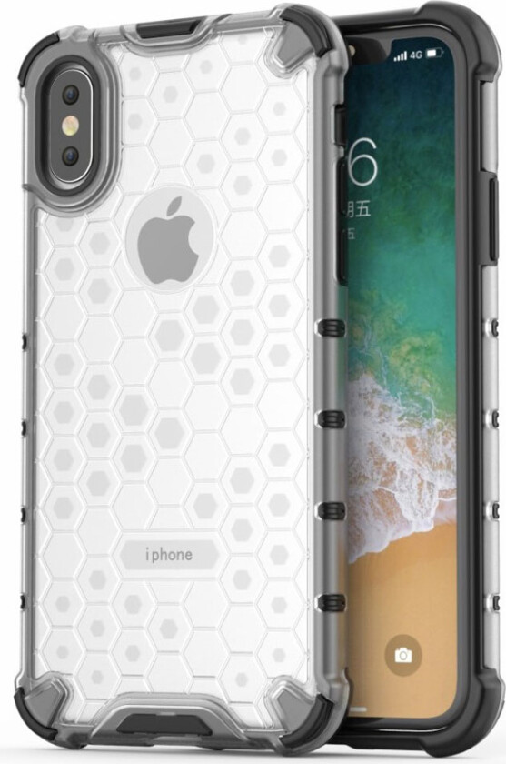 Bofink Honeycomb iPhone XS deksel - Hvit