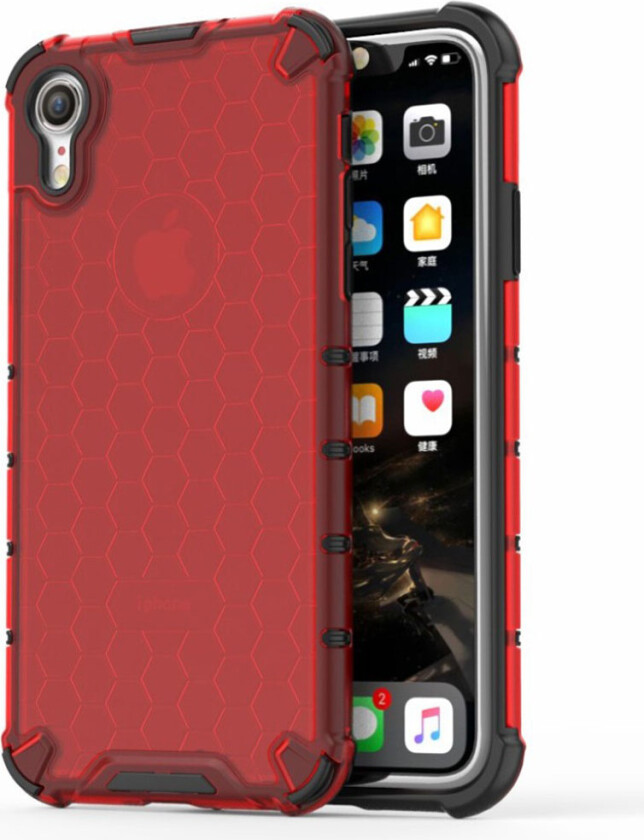 Bofink Honeycomb iPhone Xr deksel - Rød