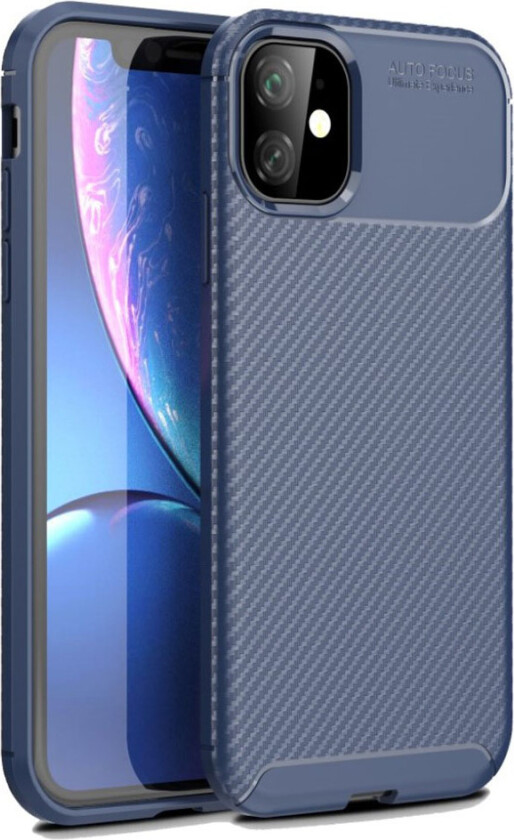 Carbon Shield iPhone 11 deksel - Blå