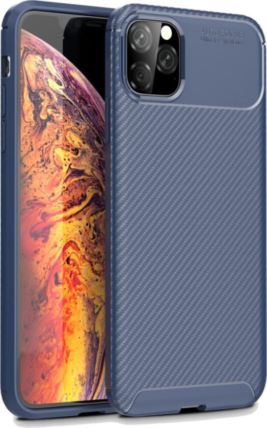 Carbon Shield iPhone 11 Pro Max deksel - Blå