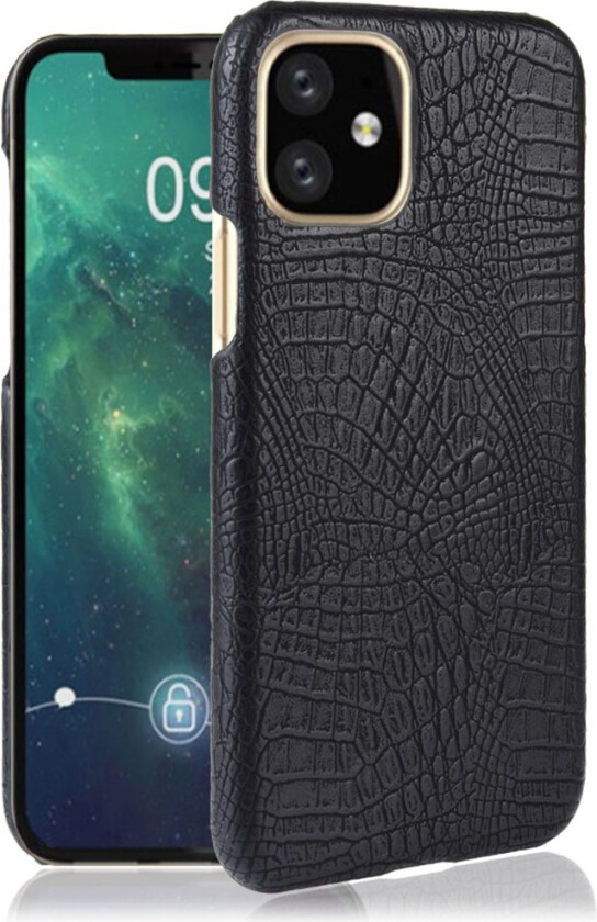 Croco iPhone 11 deksel - Svart