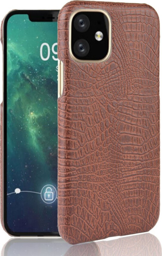 Croco iPhone 11 Pro deksel - Kaffe