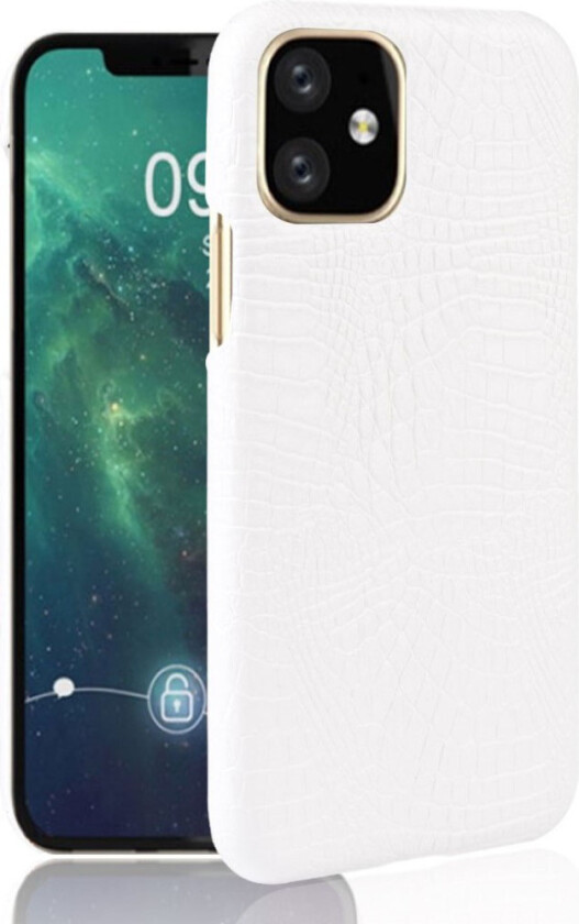Croco iPhone 11 Pro Max deksel - Hvit