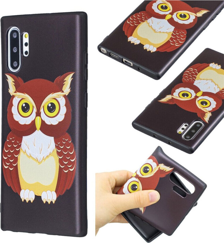 Imagine Samsung Galaxy Note 10 Pro deksel - Brun ugle