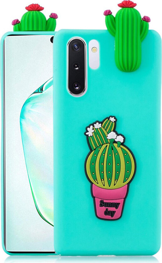 Cute 3D Samsung Galax Note 10 Pro deksel - Kaktus