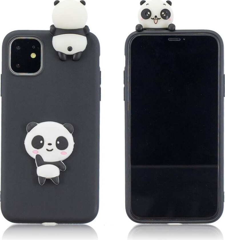 Cute 3D iPhone 11 Pro Max deksel - Svart / Panda