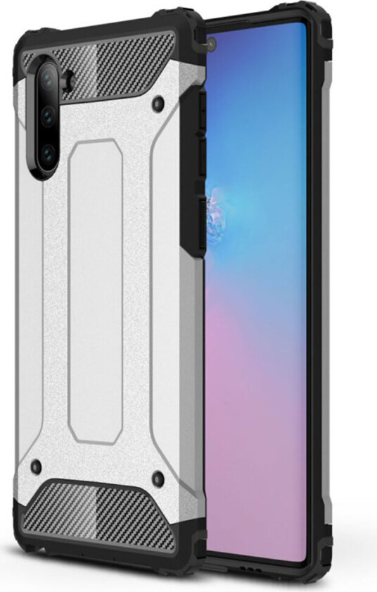 Armour Guard Samsung Galaxy Note 10 deksel - Sølv