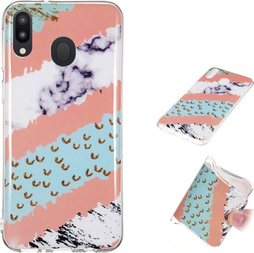 Marble Samsung Galaxy M20 deksel - Fire mønster marmor