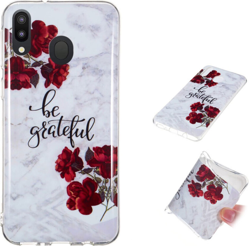 Marble Samsung Galaxy M20 deksel - Vær takknemlig marmor