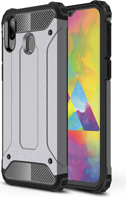Armour Guard Samsung Galaxy M20 deksel - Grå