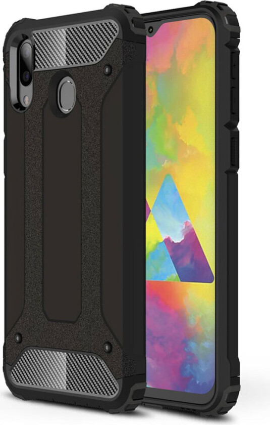 Armour Guard Samsung Galaxy M20 deksel - Svart