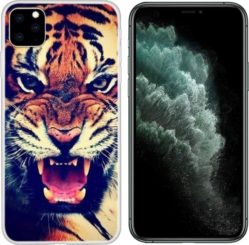 Deco iPhone 11 Pro Max deksel - Tiger