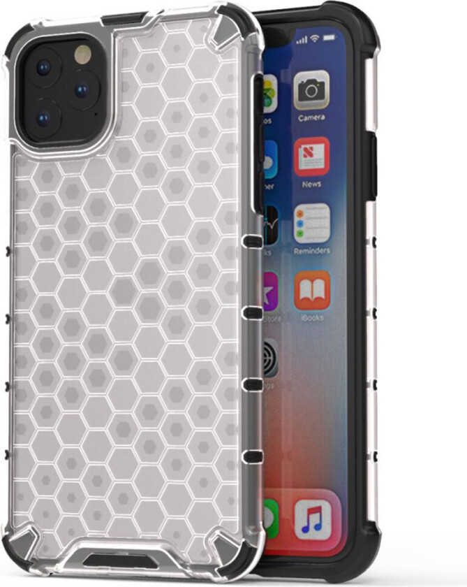 Bofink Honeycomb iPhone 11 Pro Max deksel - Hvit
